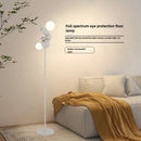Axyaa Cream Globe Floor Lamp: Retro Bauhaus Style for Vintage Living Room Ambiance