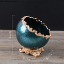 Axya European Sphere Key Storage Box: Resin Desktop Organizer for Phones & Remotes