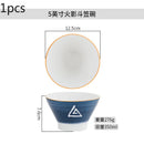 Axyaa Floral Bamboo Hat Bowl Set - High Quality Tableware for Noodles