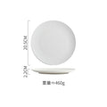 Axyaa Matte Ceramic Steak Pasta Dessert Salad Plate Hammer Pattern Shallow Restaurant Tableware
