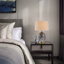 Axyaa Grey Ceramic LED Table Lamp Modern Nordic Design for Home Decor