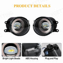 Axyaa LED Angel Eyes Fog Lamps with Halogen DRL for Toyota Corolla Altis 2008-2010