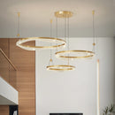 Axyaa Modern LED Ring Chandelier for Living Room and Bedroom