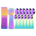 Axyaa 24pc Stainless Steel Dinnerware Cutlery Set in Gift Box