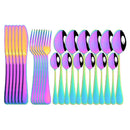 Axyaa 24pc Stainless Steel Dinnerware Cutlery Set in Gift Box
