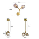 Axya Black Gold Glass Wall Lamps: Minimalist Lighting Fixtures for Living Room