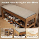 Axyaa 2-Tier Shoe Rack Bench, Modern Design, 550lbs Capacity