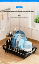 Axyaa Sink Drying Rack & Kitchen Organizer for Bowls, Plates, Cutlery & Tableware