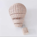 Axyaa Rattan Hot Air Balloon Chandelier for Children's Room