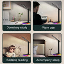 Axyaa LED Desk Lamp: Foldable, 3 Dimmable Levels, Touch Control, Eye Protection
