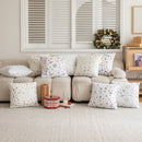 Axyaa Snowflake Christmas Pillowcase Home Decor Winter Sofa Cushion Cover