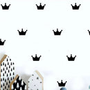 Axyaa Golden Crown Wall Sticker: Children's Room Decor, Princess Queen Vinyl Decal