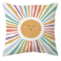Axyaa Rainbow Sun Pattern Pillowcase for Children's Room & Living Room Decor