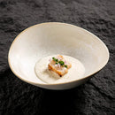 Axyaa Ceramic Irregular Bowl Set for Molecular Cuisine and Desserts