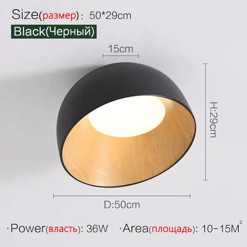 Axyaa Wood Grain Ceiling Study Lamp