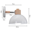 Axyaa Dome Wall Sconce: Modern Nordic Bedside Lamp for Study Room and Living Room