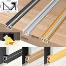 Axyaa Invisible LED Aluminum Profile with Milky Cover for Shelf Strip Light