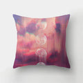 Axyaa Pink Sky Clouds 45x45cm Polyester Cushion Cover for Home Decor