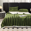 Flannel Fleece Blanket Jacquard Bed Throws 200x230cm Bohemia Style by Axyaa