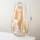 Axyaa Nordic Minimalist Special-Shaped Stained Glass Vase for Modern Home Decor