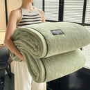Axyaa Fluffy Fleece Half Sides Blanket for Warmth, Sofa Throws, Napping, & Shawl