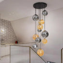 Axyaa Nordic Stair Chandelier for Living and Dining Room Pendant Lights