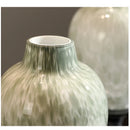 Axyaa Medieval High White Porcelain Glass Vase for Wabi Sabi Style Flower Arrangement