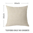Axyaa Solid Color Linen Throw Pillow Cover - Modern Home Decor Pillowcase