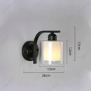 Axyaa LED Glass Wall Lampshade for Bedroom Living Room Hallway Staircase Lighting