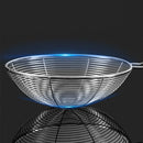 Axyaa Stainless Steel Colander Strainer with Wooden Handle Skimmer Kitchen Utensil