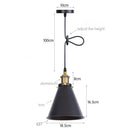 Axyaa Industrial Pendant Light for Kitchen Island & Dining Room - Adjustable Hanging Fixture