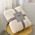 Axyaa Coral Fleece Winter Blanket - Soft & Warm Sofa Bedspread Plaid
