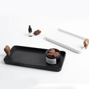 Axya Nordic Jewelry Tray with Black & White Disk Setting, Stylish Home Decor Tray