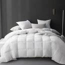 Axyaa King Size Cotton Comforter, Hypoallergenic Goose Down Blend, Hotel Luxury Duvet Insert
