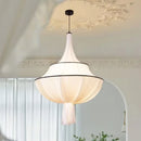 Axyaa French Creamy E27 Chandelier Nordic Art Decor Lampara
