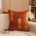 Axyaa Geometric Jacquard Square Cushion Cover 45x45 Polyester Throw Pillowcase