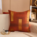 Axyaa Geometric Jacquard Square Cushion Cover 45x45 Polyester Throw Pillowcase