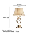 Axyaa Crystal Table Lamp: Contemporary LED Desk Light for Home Decor
