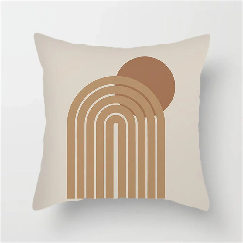 Axyaa Geometric Pattern Blue & White Cushion Cover for Home, Car, Sofa & Living Room
