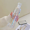Axyaa 500ml Glass Water Bottle with Time Marker in PU Holder