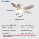 Axyaa Ceiling Fan Light Remote Control Small Living Room Dining Room 110V 220V