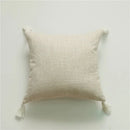 Navy Blue Cotton Throw Pillow Case 30x50/45x45cm - Axyaa Home Decor