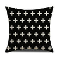 Axyaa Geometric Cotton Linen Cushion Cover - Decorative Sofa Throw Pillow Cover