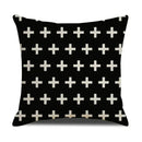 Axyaa Geometric Cotton Linen Cushion Cover - Decorative Sofa Throw Pillow Cover