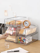Axyaa Desktop Organizer Drawer Box: Large Capacity Stationery & Cosmetics Storage Shelf