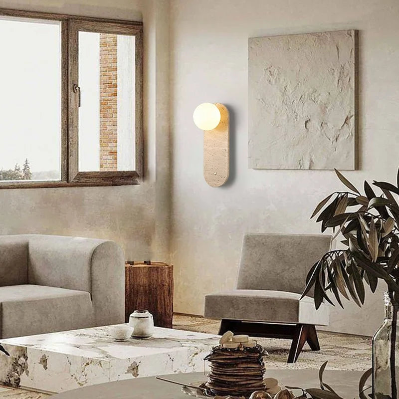 Axyaa Glass White LED Wall Lamp for Living Room & Bathroom Mirror Lighting