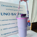 Axyaa Purple Braid Cup Holder Lanyard for 6-10cm Cup Mouth - Portable & Universal
