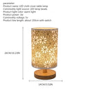 Axyaa LED Solid Wood USB Lamp for Desktop, Bedroom, Hotel - Creative Retro Design