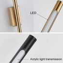 Axyaa Black Gold LED Wall Sconces - Stylish Longer Design for Home Decor