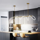 Axyaa Modern Long Hose LED Ceiling Chandelier for Dining Room Kitchen Bar